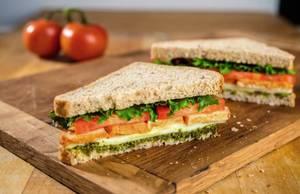 Cheesy Fresh Veggie Sandwich [2 Layer]