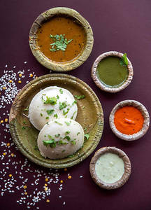 Steam Rice Idlis