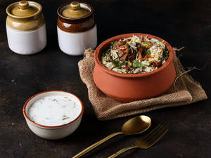 Mutton Biryani (served With Raita)
