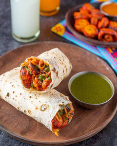 Mushroom Tikka Roll