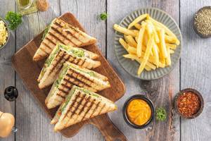 Haristo Grilled Sandwich (4 Pc) + Fries