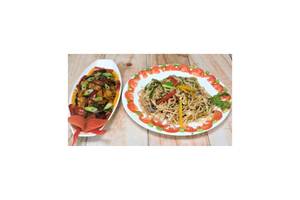Chilli Paneer With Fried Rice/schezwan Rice/veg Noodle