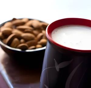 Chocolate, Almond And Soy Milk Smoothie