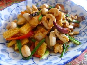 Baby Corn Cashew Fry