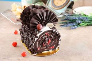 Black Forest Swiss Roll Cake