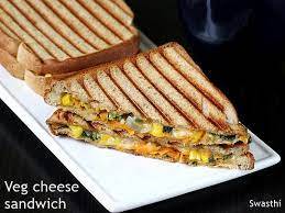 Veg cheese grilled sandwich (Large 2 Pcs) 