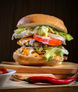 Chicken Tower Burger