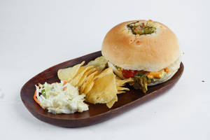 Chicken Focaccia With Fries