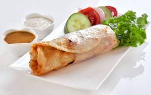 Kali Mirch Soya Afghani  Tikka Roll