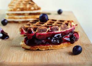 Blueberry Cream Cheese Waffle