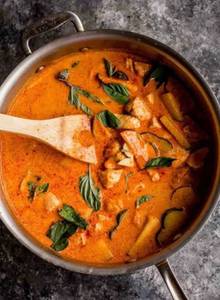 Pork Red/Green Curry (Premium Pork Tenderloin,Marinated Overnite,Roasted, Charcoal Fire]