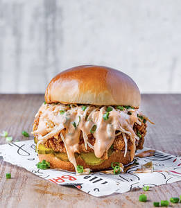 Grilled Chicken Club Burger