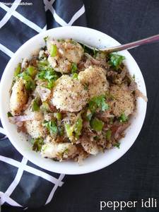 Pepper idli.