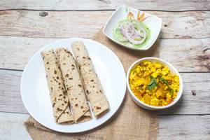 3 Tawa Roti + Paneer Bhujia