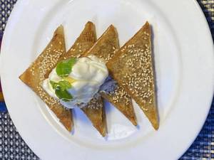 Date Pancake With Ice Cream