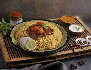 Egg Bagara Biryani(serves 1)