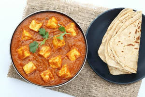 Paneer Butter Masala With {3pice} Triangle Paratha & Salad.