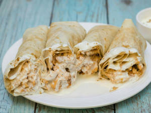 Special Chicken Malai Tikka Roll