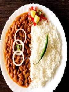 Rajmah + Jeera Rice + Salad + Mix Raita