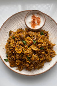 Mushroom Dum Biryani