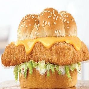 Cheesy Fish  Burger