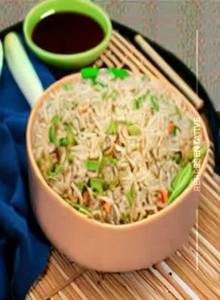 Onion Chilli Fried Rice 