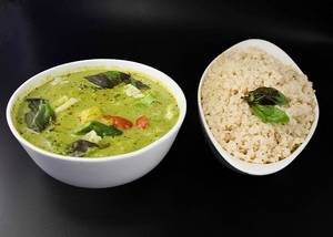 Thai Green Curry W Basil Brown Rice