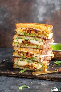 Fried Paneer Veg Cheese Sandwich