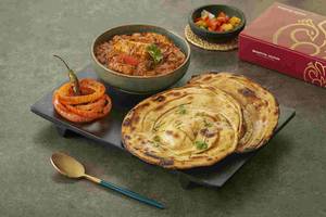 Lachha Paratha (2 Pc) With Kadai Paneer