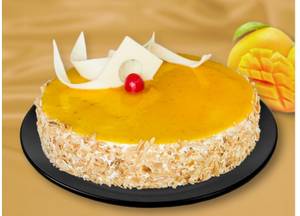 Eggless Mango Almond Cake