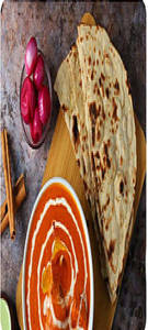1/4 Butter Chicken + 3 Roti