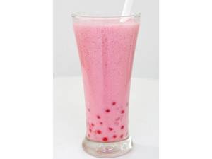 Raspberry Bubble Milkshake
