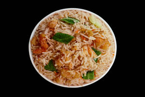 Butter Garlic Rice Prawns