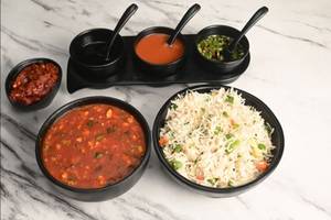 Veg Chopper Rice With Gravy