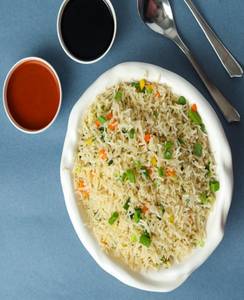 Veg Burnt Garlic Fried Rice