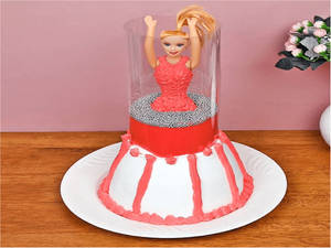 Barbie Pull Me Up Vanilla Cake