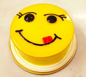 Happy Emoji Pineapple Cake