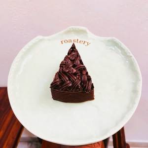 Dense Chocolate Cake Slice