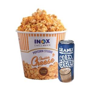 Large Cheese Popcorn And Classic Cold Coffee