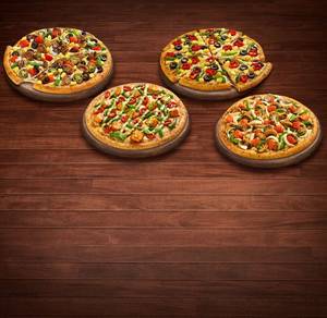 Meal for 4: Veg Loaded Pizza