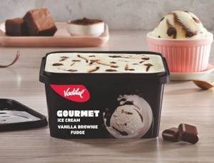 Vanilla Brownie Fudge Ice Cream Tub (1 Litre)