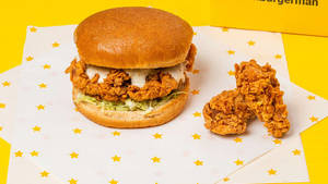 Crunchy Chicken Burger Combo