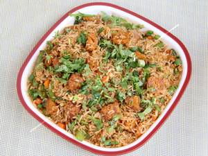 Double Egg Munchurian Rice