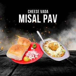 Vada Cheese Misal Pav