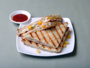 Corn Cheese Grilled Sandwich