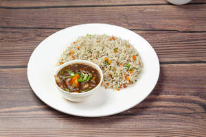 Veg Fried Rice & Chilli Paneer