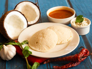 Idli Chutney Sambar