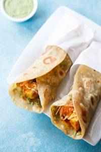 Lemon Paneer Tikka Roll