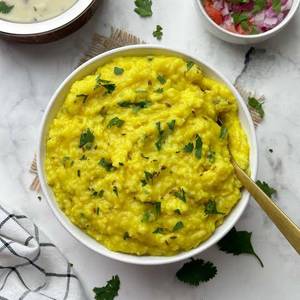 Dal Khichdi  With Papad