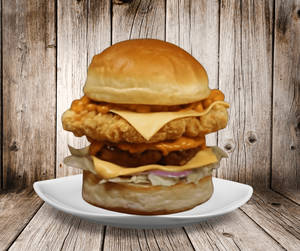 Double Chicken Burger